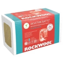 Шумоизоляция Rockwool Акустик Баттс 50х600х1000 мм 6 кв.м