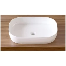 Раковина накладная для ванной комнаты Lavinia Boho Bathroom Sink Slim 33311003, умывальник из фарфора, ширина 54 см