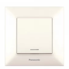 Переключатель Panasonic Arkedia Slim скрыт. 1кл. проходной с подсветкой IP20 бежевый (упак.:1шт) (WNTC00042BG-RU)