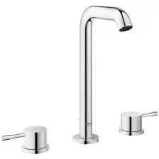 Смеситель для раковины Grohe Essence L-Size вентильный, на 3 отверстия, с донным клапаном, хром 20299001