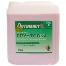 Грунтовка глубокого проникновения Оптимист G107 10л 41755